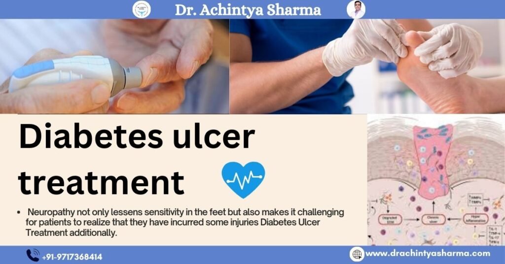 feet care, glucose testing, and ulcer diagram