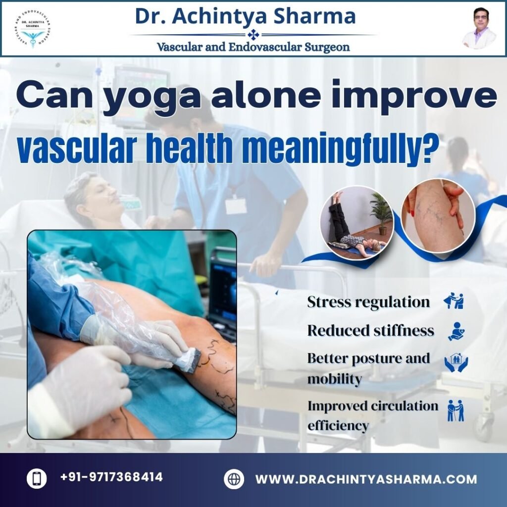 Can yoga alone improve vascular health meaningfully?