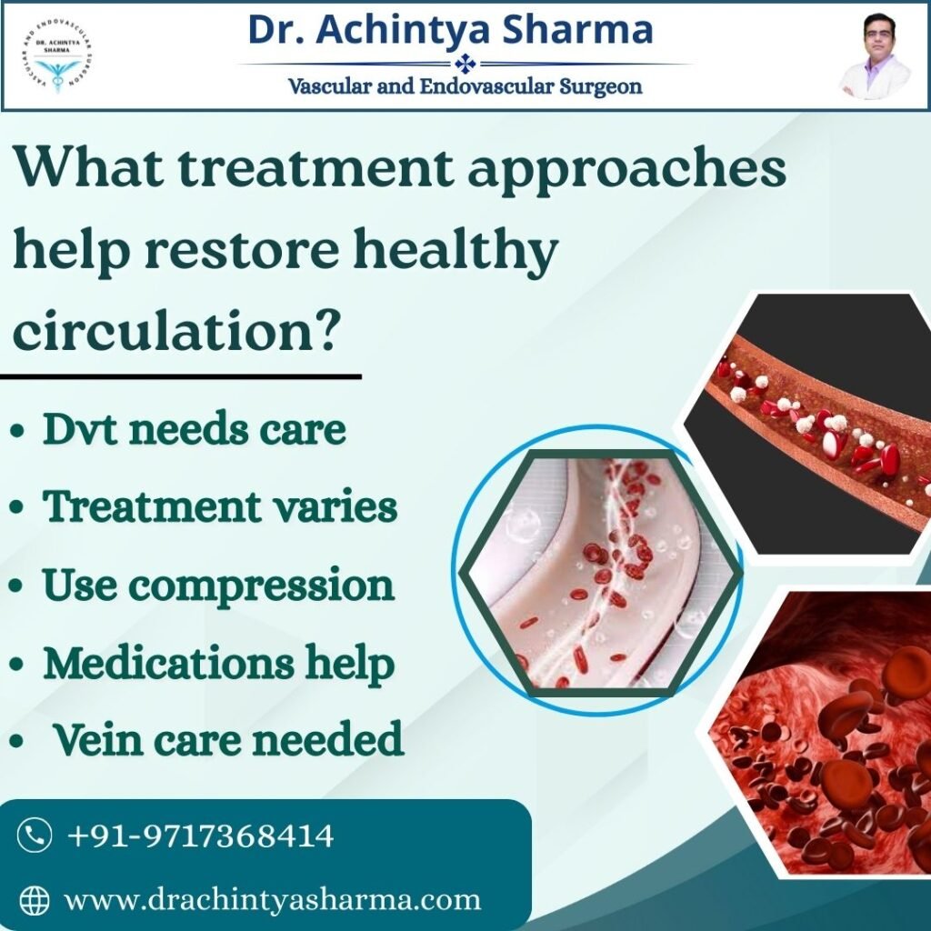 What treatment approaches help restore healthy circulation?
