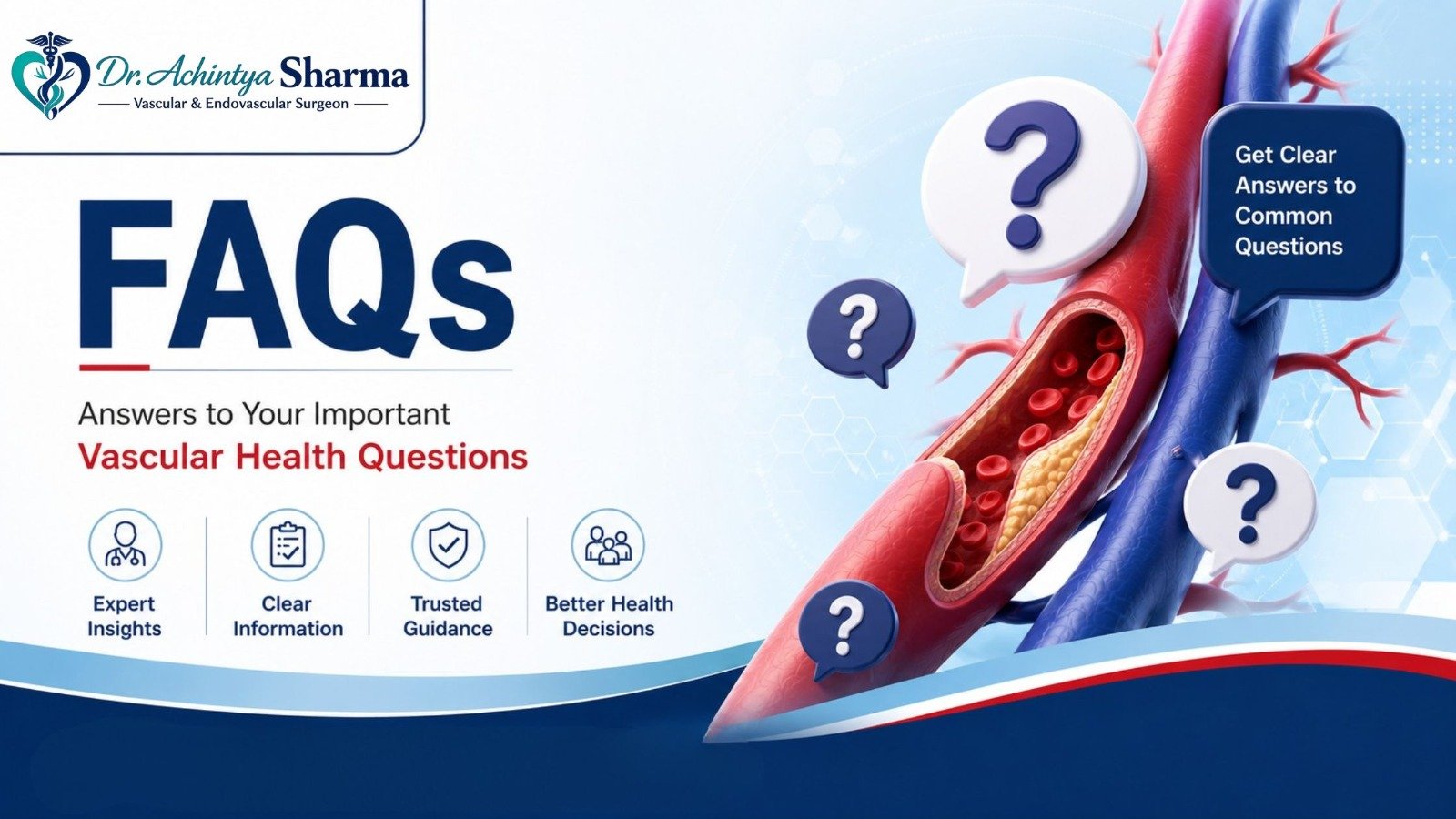 Vascular health FAQs answering common questions about vascular conditions and treatment